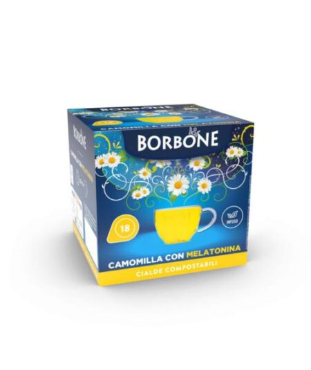 BOX 18 CIALDE BORBONE CAMOMILLA CON MELATONINA