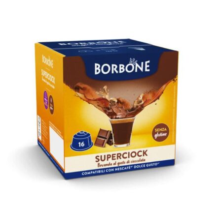 BOX 16 CAPSULE BEVANDA GUSTO CIOCCOLATO BORBONE DOLCE GUSTO