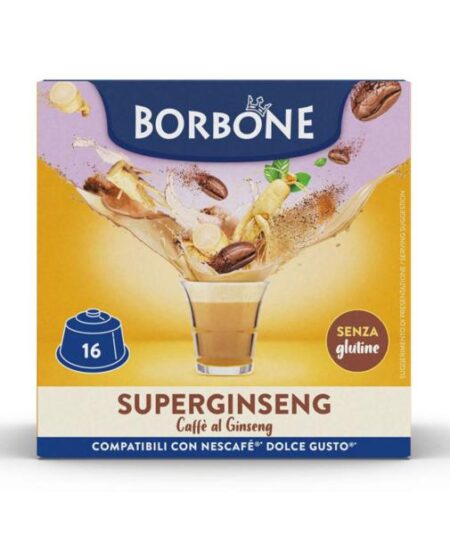 BOX 16 CAPSULE CAPPUCCINO GINSENG BORBONE COMPAT.DOLCE GUSTO