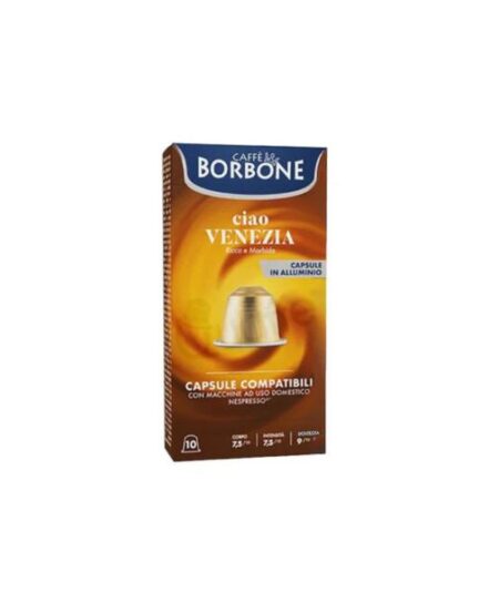 BOX 100 CAPSULE COMPATIB. NESPRESSO MISCELA VENEZIA BORBONE