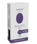 BOX 10 CAPSULE VELLUTATO CAFFITALY ALLUMINIO COMPAT. NESPRES